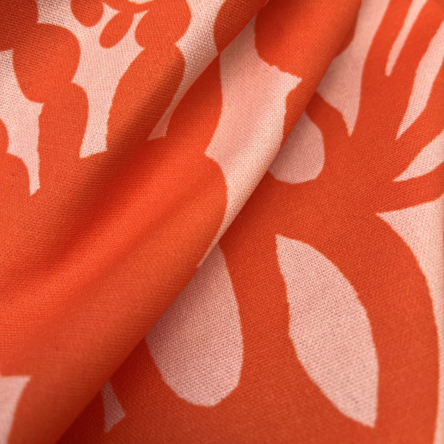 Textile Floral, Orange/Coral