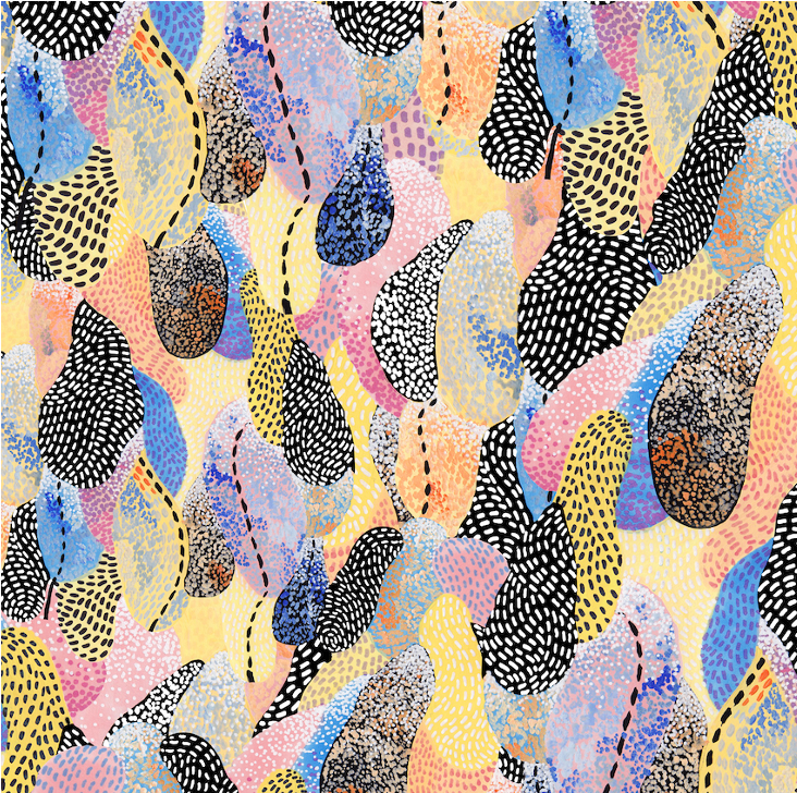 Textile The Passive Sleep, Pastel Palette