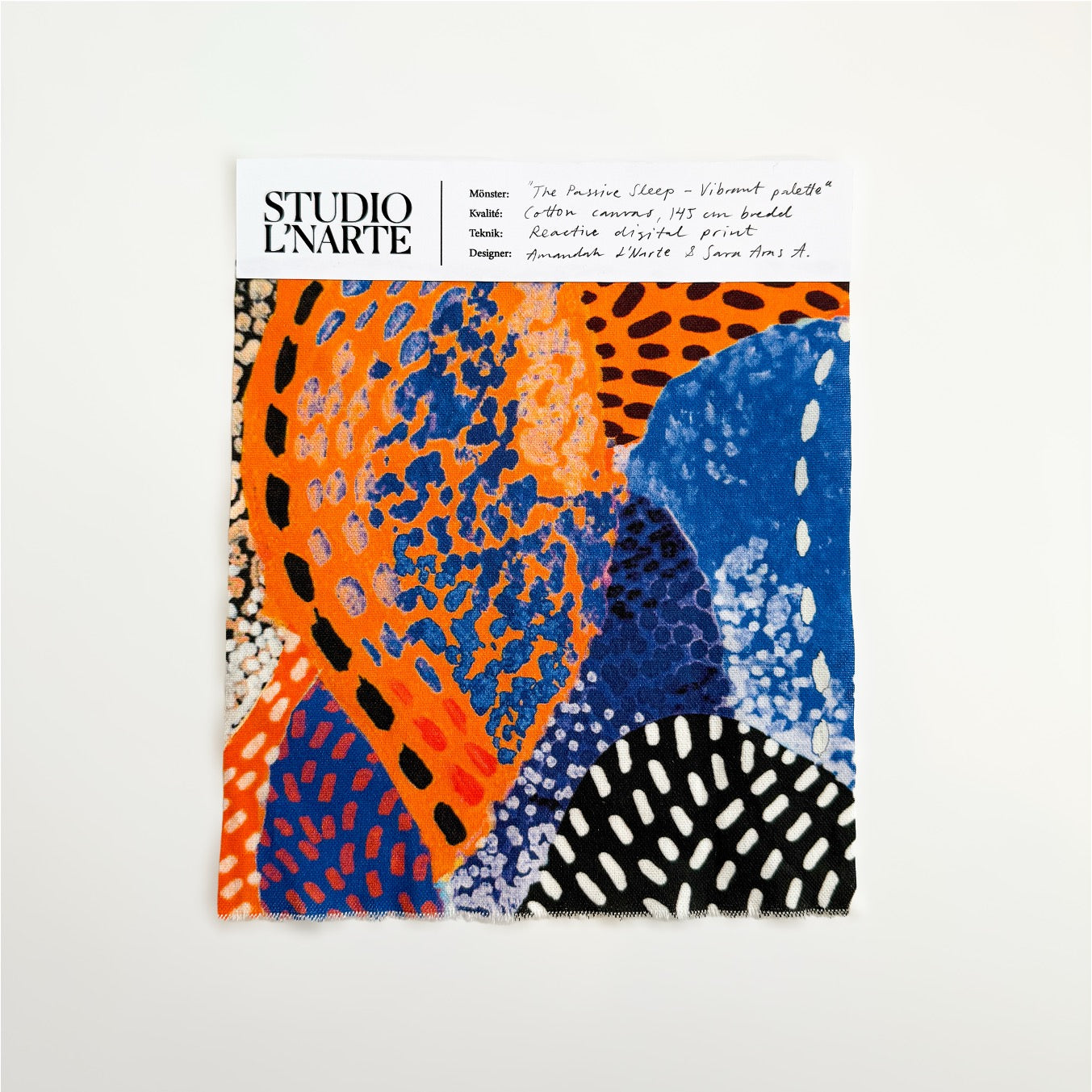 Sample - Textile Passive Sleep, Vibrant Palette