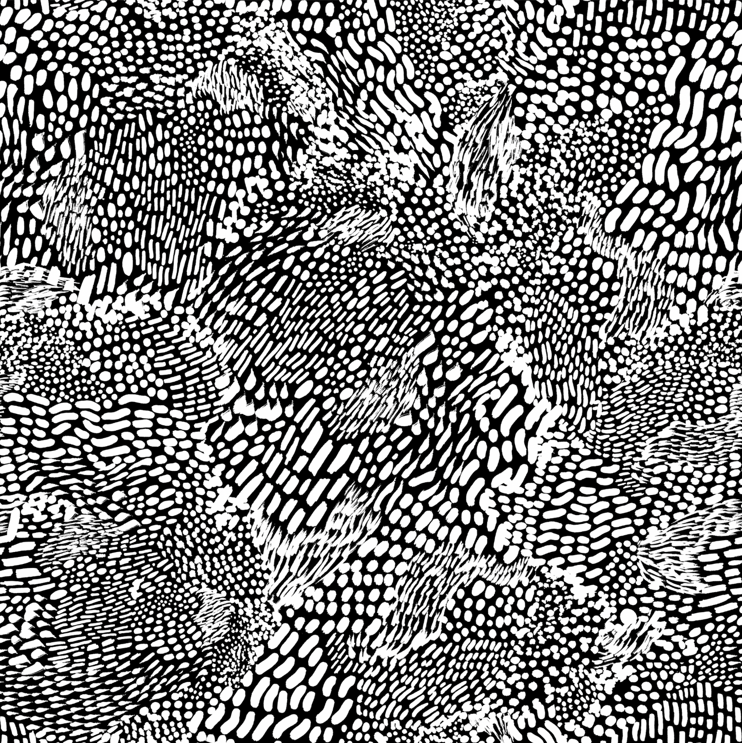 Textile Scratches, White/Black