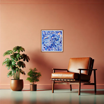 Fine Art Poster - Flora Blue