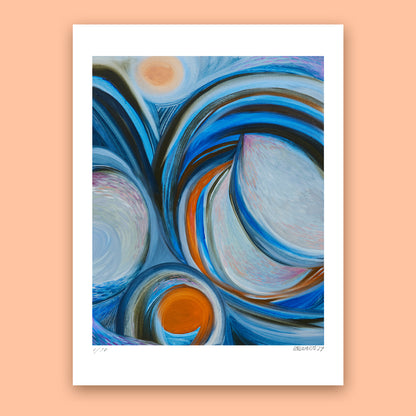 Limited Edition Fine Art Print - Blue Wave