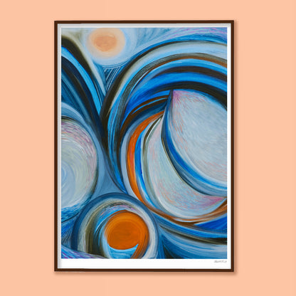 Fine Art Poster - Blue Wave