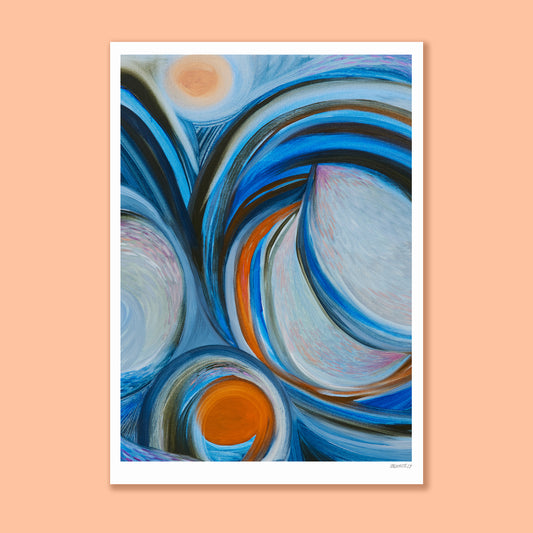 Fine Art Poster - Blue Wave