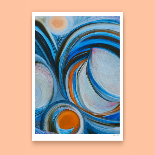 Fine Art Poster - Blue Wave